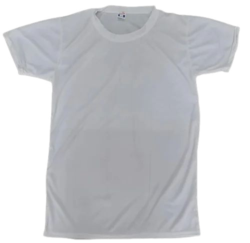 Men White Color Round Neck T Shirt - Lycra, L-XXL, White | Lightweight, Soft, Breathable, Quick Dry, Comfortable Fit