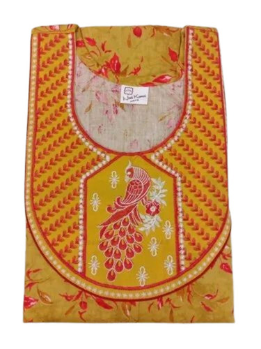 Peacock Embroidery Cotton Nightgown