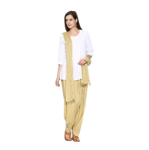 Plain Patiala Salwar Dupatta Set