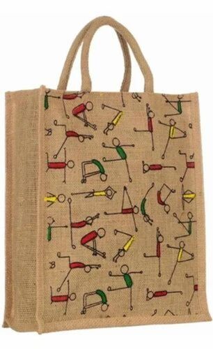 Printed Brown Jute Bags