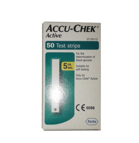 White Accu Check Active Strips