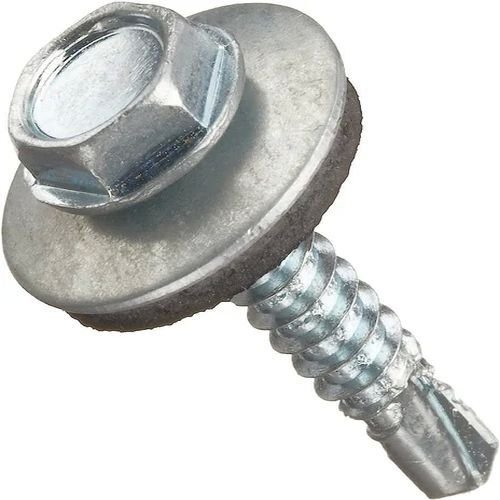 5.5X 45 Mm Hex Head Self Drilling Screw - Color: Silver