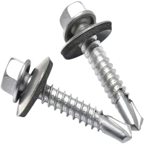 5.5X 65 Mm Hex Head Self Drilling Screw - Color: Silver