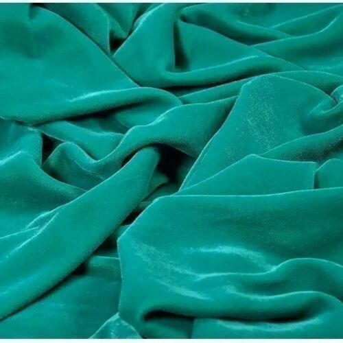 Micro Velvet Green Fabric