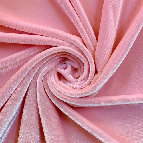 Pink Soft Velvet Fabric