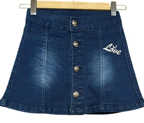 Plain Kids Denim Shorts