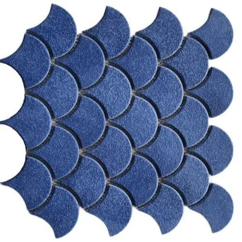 Polished Fish Scale Mosaic Tiles