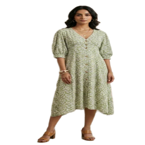 Women Printed Midi Dress
