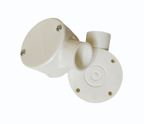 1 Way White Pvc Electrical Junction Box