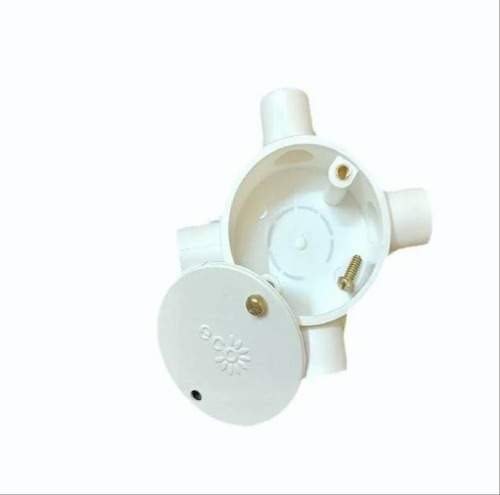 19 Mm 4 Way White Electrical Junction Box