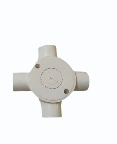 4 Way White Pvc Electrical Junction Box
