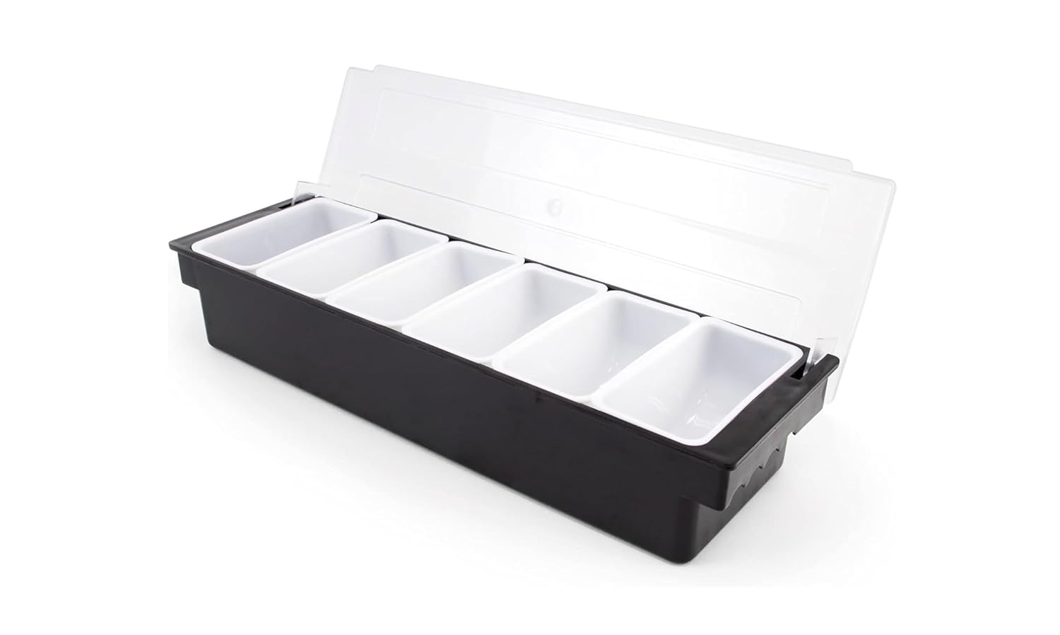 Compartment Garnish Tray - Color: Black