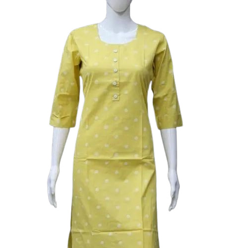 Cotton Fabric Full Kurti