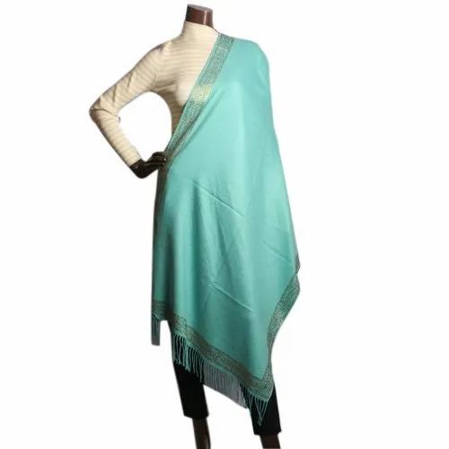 Designer Mint Green Ladies Stole