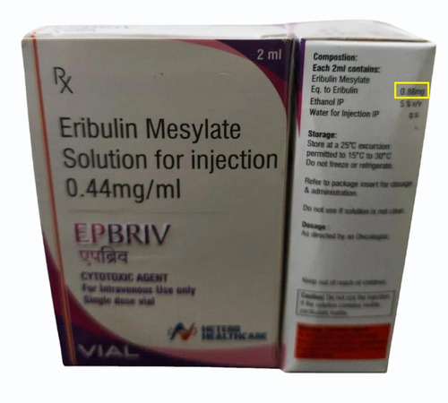 Epbriv Eribulin Mesylate Solution 0.44 mg/ml Injection
