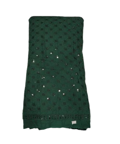 Green Embroidery Fabric