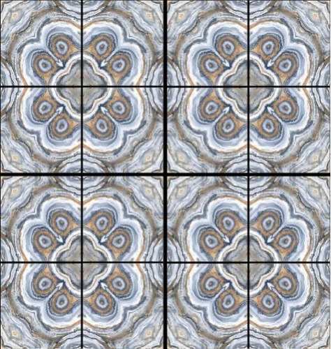 Hawk Eye Blue Bookmatch Collection Gvt-Pgvt Vitrified Tile