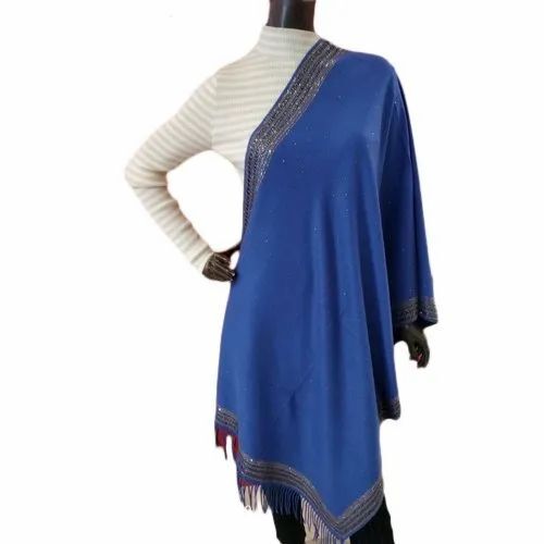 Ladies Blue Woolen Stole