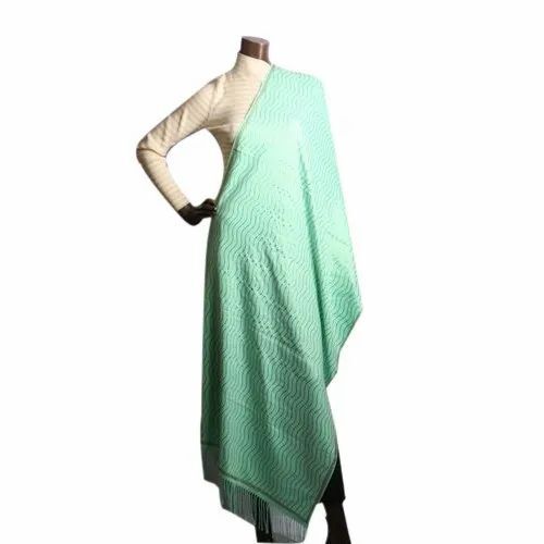 Ladies Mint Green Woolen Stole