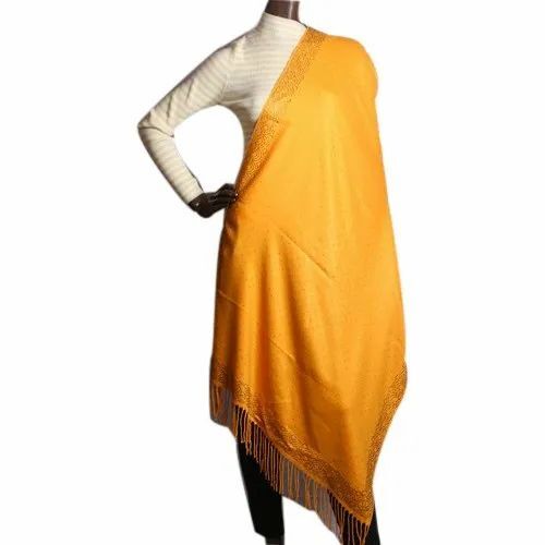 Ladies Yellow Woolen Stole