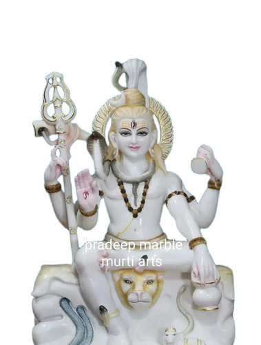 Marble Shiva Sitting Statue
