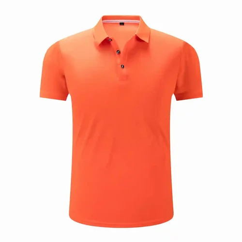 Men Orange Color Plain T Shirt - Age Group: Adults