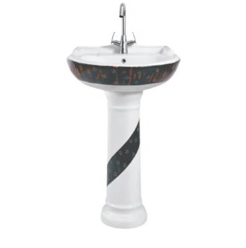 Multicolor Ceramic Stargold Pedestal Basin Set