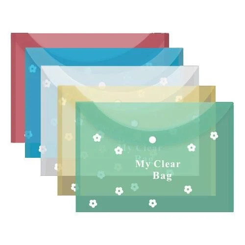 My Clear Bag Button Folder