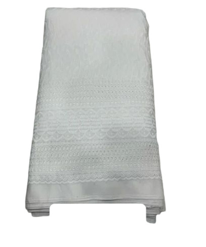 Off White Embroidered Fabric