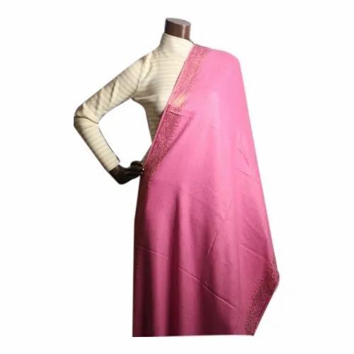 Pink Color Woolen Stole