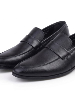 Premium Design Mens Leather Shoes - Color: Black
