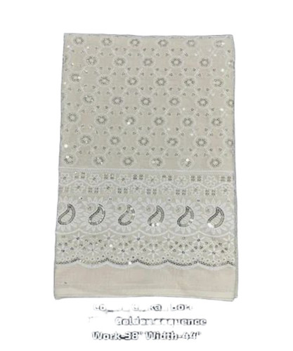 White Embroidery Fabric
