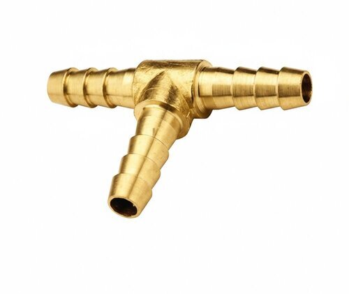 Brass Hose Barb Tee Fitting