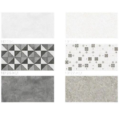Geometric Grey Pattern Digital Ceramic Wall Tiles
