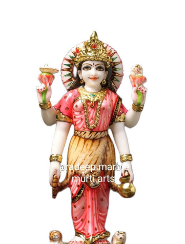 Marble Standing Parvati Statue