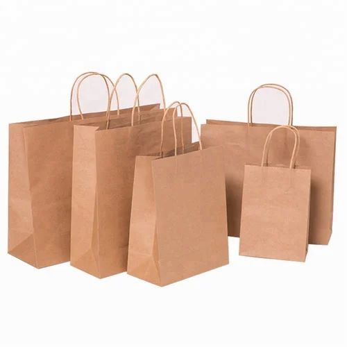 Plain Handle Paper Bags