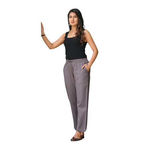 Regular Fit Ladies Cotton Pant
