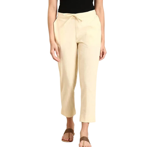 Relaxed Fit Ladies Cotton Pant