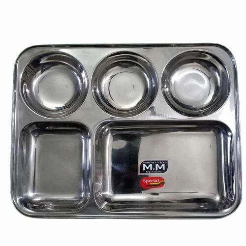Ss 5 Compartment Plate