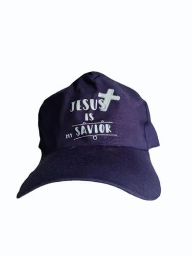 Blue Printed Cotton Promotional Cap