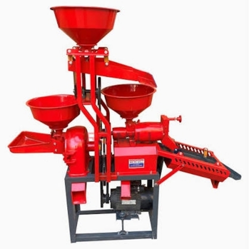 Combine Rice Mill With Destoner And Grader Machine