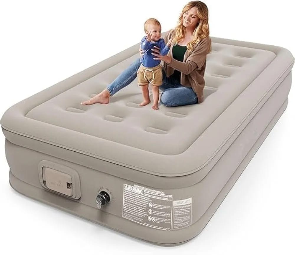 Inflatable Air Mattress With Built-in Pump