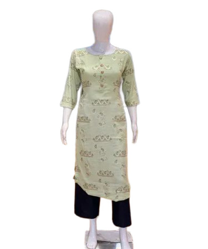 Ladies Printed Rayon Kurti