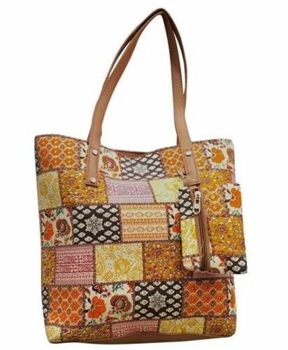 Leather Printed Hand Bag