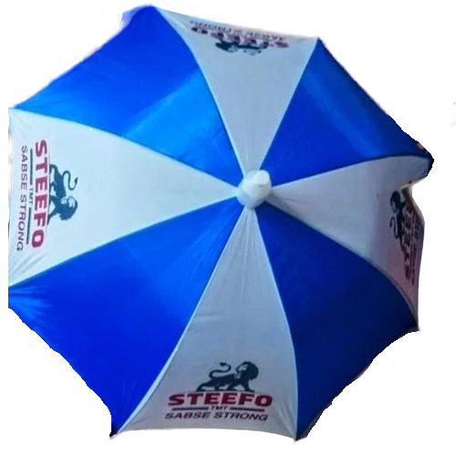 Printed Blue White Umbrella