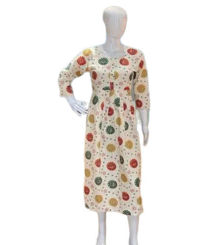 Printed Cotton Anarkali Kurti