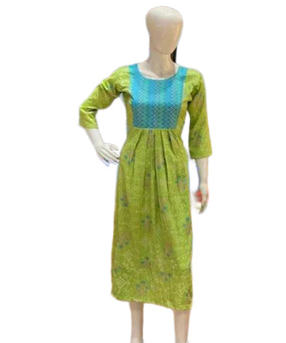Printed Rayon Anarkali Kurti