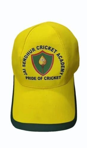 Yellow Printed Promotional Cap