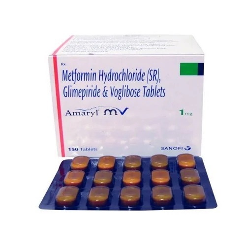 1Mg Sanofi Metformin Hydrochloride Sr Glimepiride Voglibose Tablets - Drug Type: General Medicines