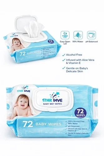 6 Pack Star Dive Baby Wet Wipe Set